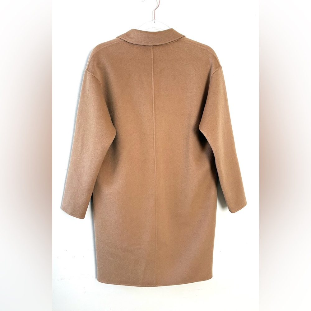 Italic Quinn wool and cashmere cocoon coat in camel - Picture 4 of 8